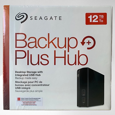 هارددیسک اکسترنال سیگیت مدل Backup Plus Hub Desktop ظرفیت 12 ترابایت ا Seagate Backup Plus Hub