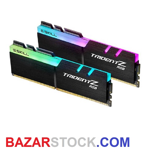 رم دسکتاپ DDR4 دو کاناله 3200 مگاهرتز CL16 جی اسکیل سری TRIDENT Z RGB ظرفیت 16 گیگابایت بسته دو عددی