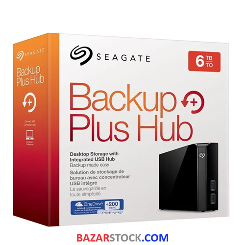 هارددیسک اکسترنال سیگیت مدل Backup Plus Hub Desktop ظرفیت 6 ترابایت ا Seagate Backup Plus Hub