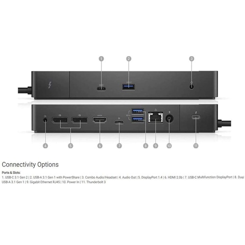 تبدیل هاب تایپ سی دل - Type C Dell WD19TB - Universal Dock